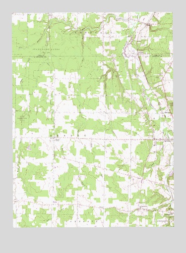 Beaver Center, PA USGS Topographic Map