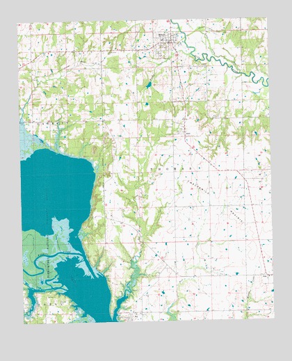 Milburn, OK USGS Topographic Map
