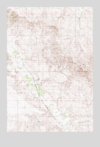 Mildred, MT USGS Topographic Map