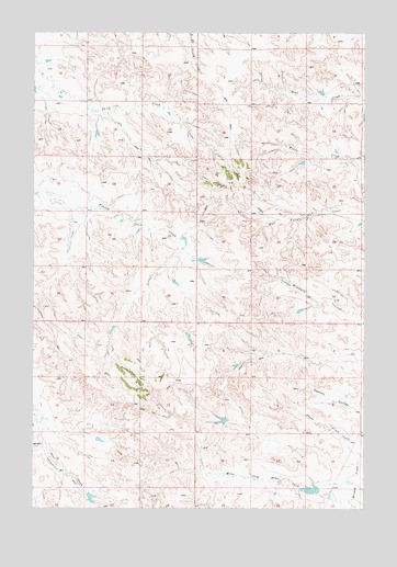 Miles City Creek, MT USGS Topographic Map