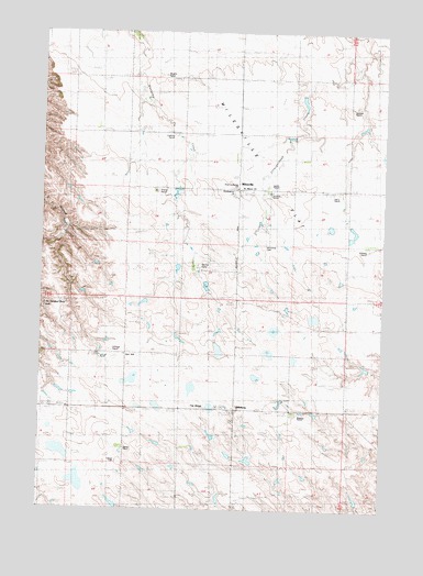 Milesville, SD USGS Topographic Map