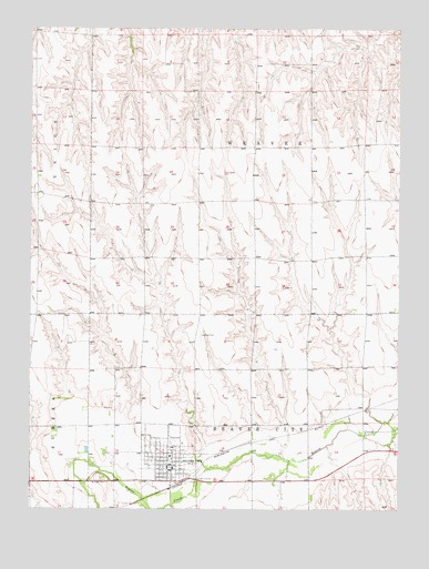 Beaver City, NE USGS Topographic Map