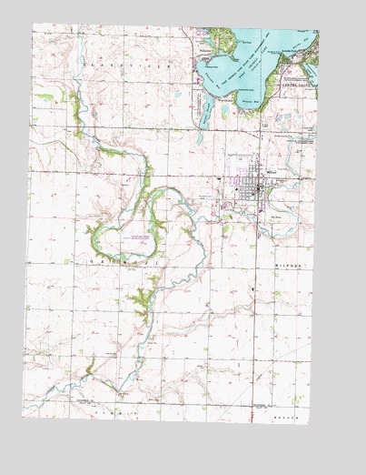 Milford, IA USGS Topographic Map