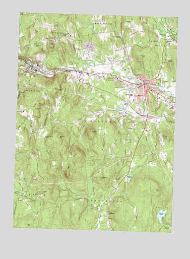 Milford, NH USGS Topographic Map