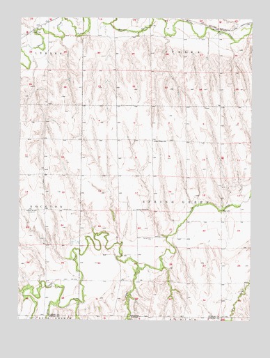 Beaver City SW, NE USGS Topographic Map