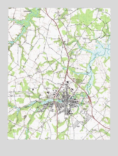Milford, DE USGS Topographic Map