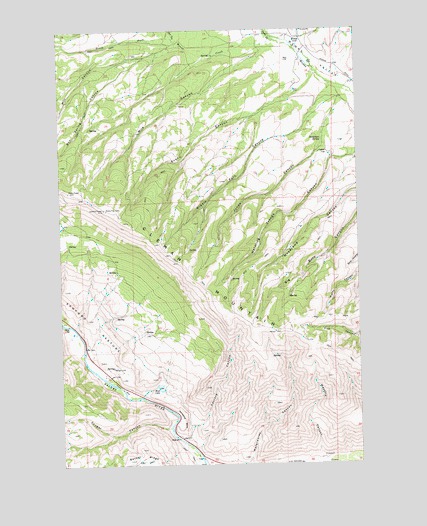 Milk Canyon, WA USGS Topographic Map