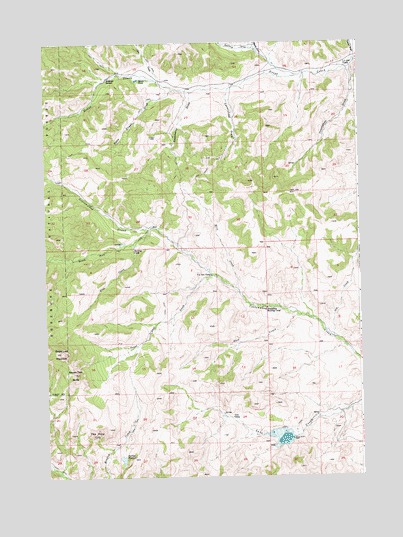 Milk Creek, WY USGS Topographic Map