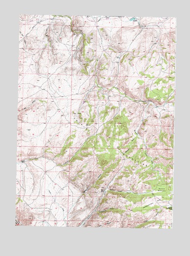 Beaver Creek, WY USGS Topographic Map
