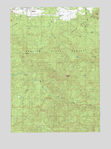 Mill City South, OR USGS Topographic Map