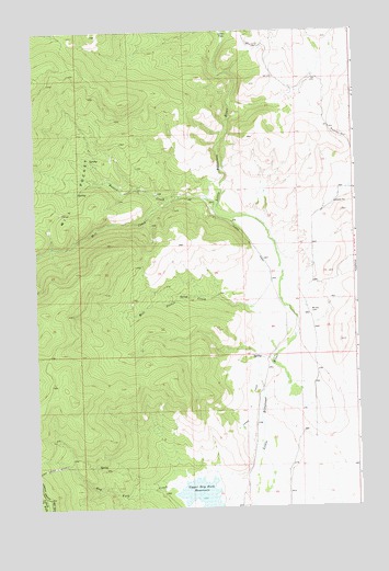 Mill Pocket Creek, MT USGS Topographic Map