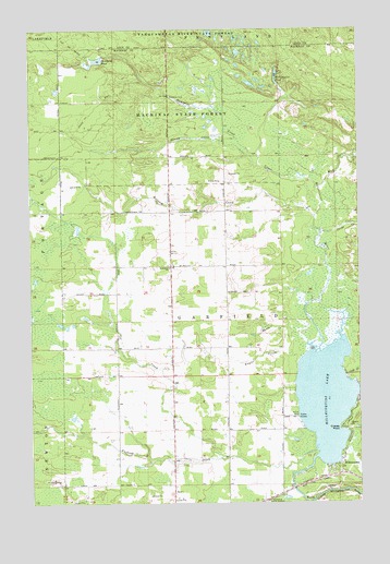 Millecoquins, MI USGS Topographic Map