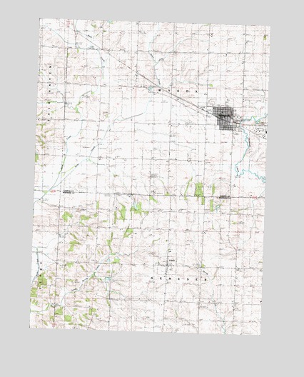 Milledgeville, IL USGS Topographic Map