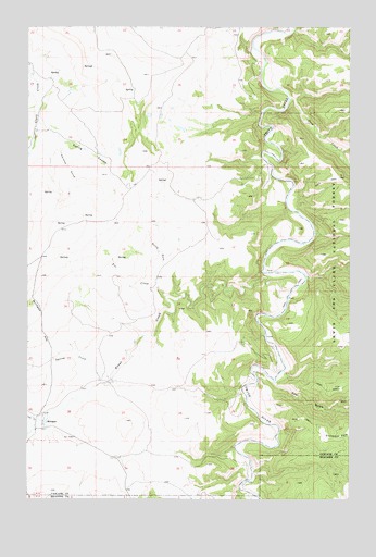 Millegan, MT USGS Topographic Map