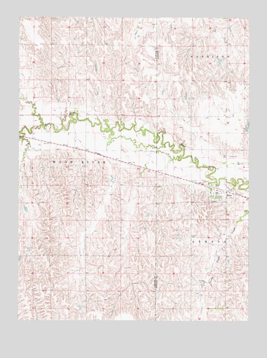 Miller, NE USGS Topographic Map