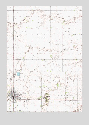 Miller, SD USGS Topographic Map