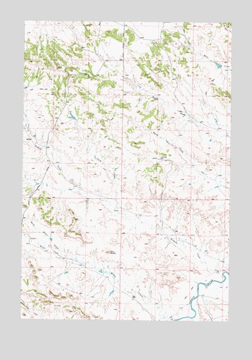 Miller Creek, MT USGS Topographic Map