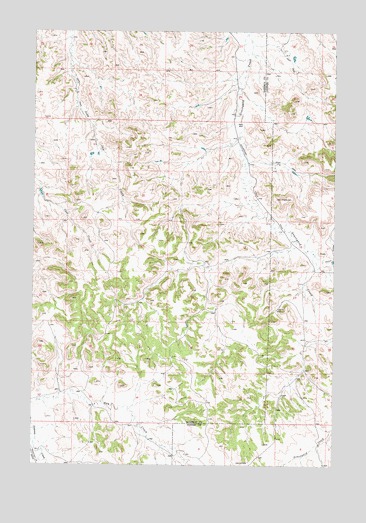 Miller Creek NW, MT USGS Topographic Map