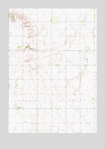 Miller Dale Colony, SD USGS Topographic Map