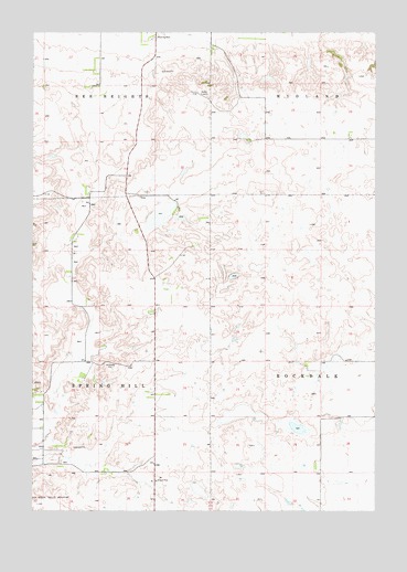 Miller Dale Colony NW, SD USGS Topographic Map
