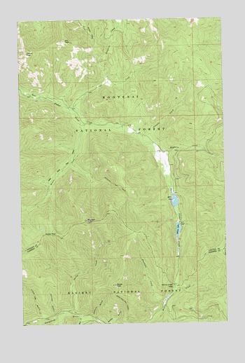 Miller Lake, MT USGS Topographic Map