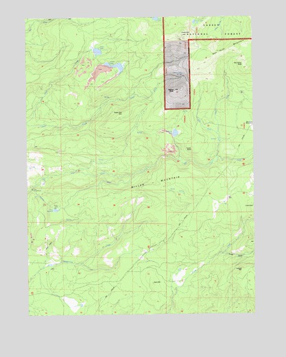 Miller Mountain, CA USGS Topographic Map