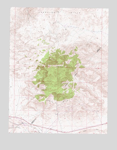 Miller Mountain, NV USGS Topographic Map