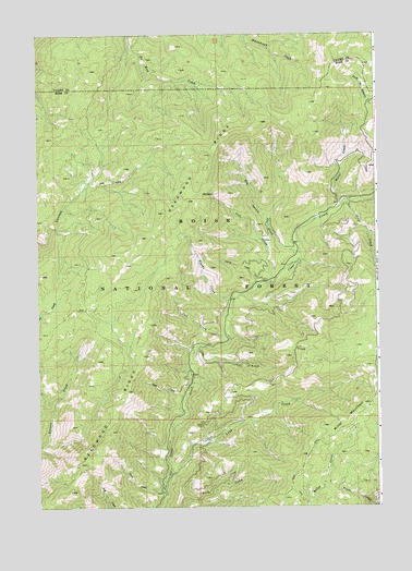 Miller Mountain West, ID USGS Topographic Map