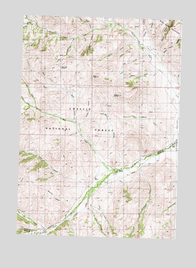 Miller Peak, ID USGS Topographic Map