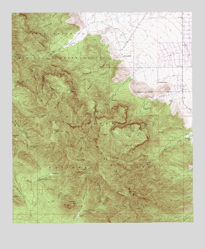 Miller Peak, AZ USGS Topographic Map