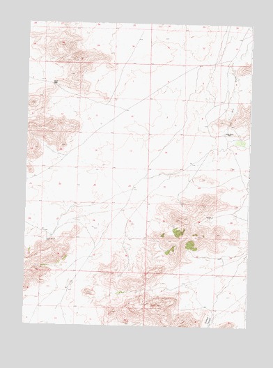 Miller Spring, WY USGS Topographic Map