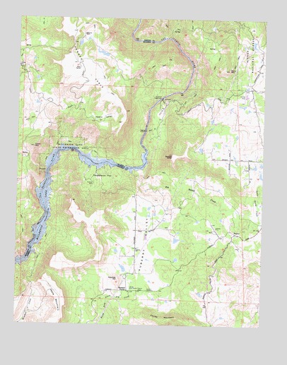 Millerton Lake East, CA USGS Topographic Map