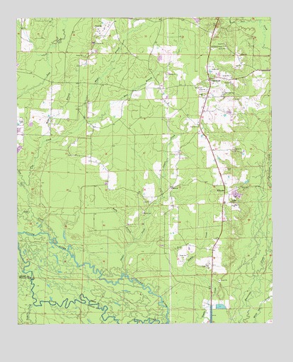 Millerville, AR USGS Topographic Map