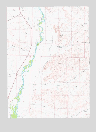 Milleson Draw, WY USGS Topographic Map