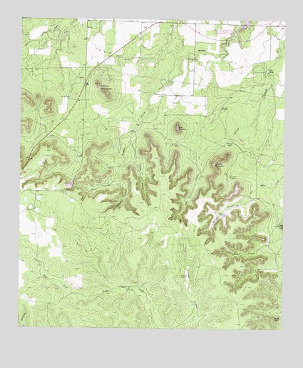 Millican Mountains, TX USGS Topographic Map