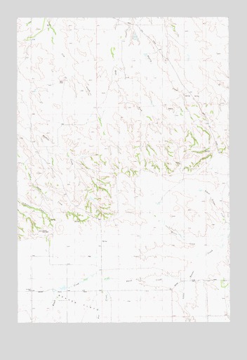 Beaver Flats North, MT USGS Topographic Map