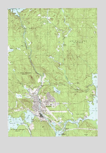 Millinocket, ME USGS Topographic Map