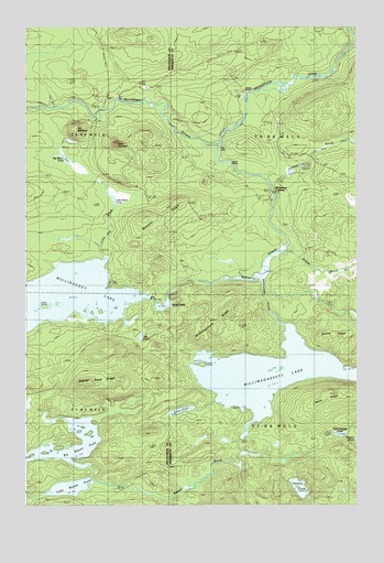 Millinocket Lake East, ME USGS Topographic Map
