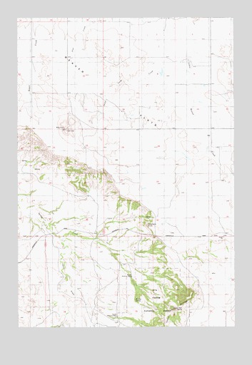 Beaver Flats South, MT USGS Topographic Map