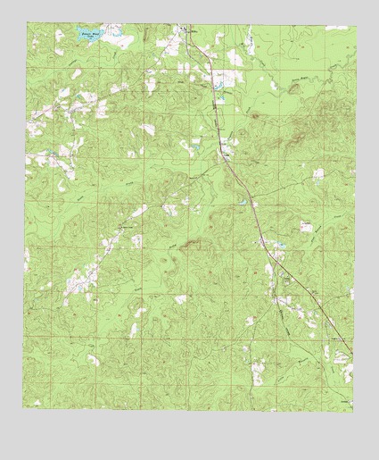 Millry South, AL USGS Topographic Map