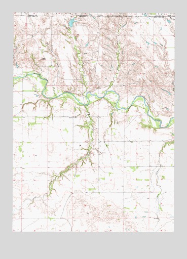 Mills, NE USGS Topographic Map