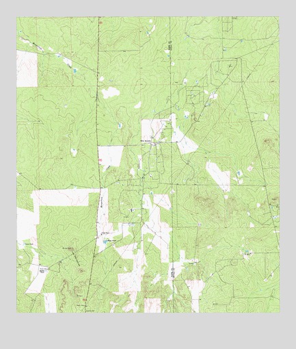 Mills Bennett, TX USGS Topographic Map