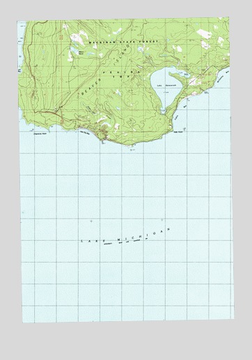 Beaver Island South, MI USGS Topographic Map