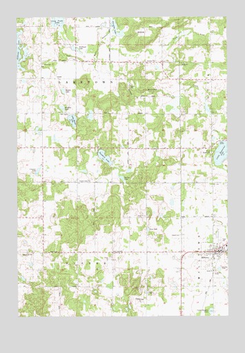 Milltown, WI USGS Topographic Map