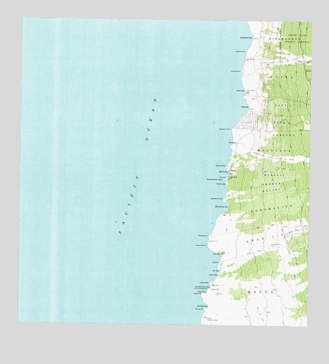 Milolii, HI USGS Topographic Map