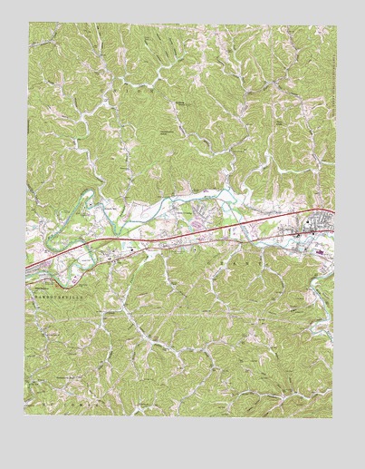 Milton, WV USGS Topographic Map