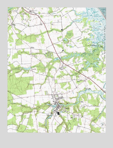 Milton, DE USGS Topographic Map