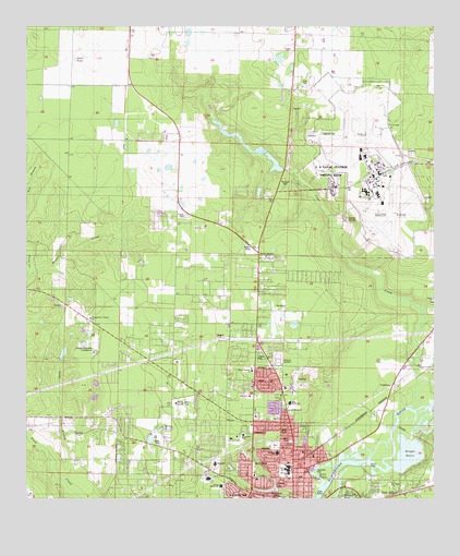 Milton North, FL USGS Topographic Map