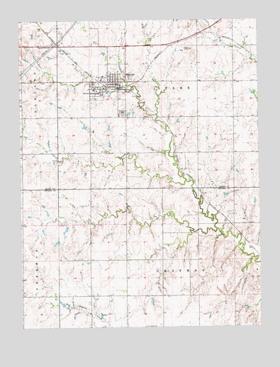 Miltonvale, KS USGS Topographic Map