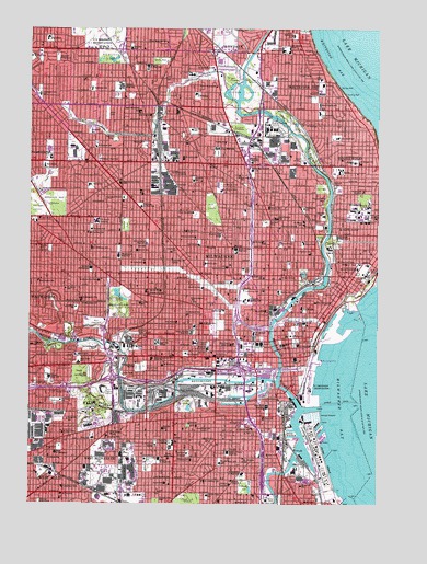 Milwaukee, WI USGS Topographic Map